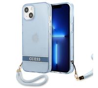 Étui Guess pour iPhone 13 mini Translucent Step bleu