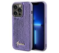 Étui Guess pour iPhone 13 Pro Max Sequin Script Metal violet
