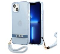 Étui Guess pour iPhone 13 Translucent Step bleu