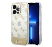 Étui Guess pour iPhone 14 Pro 6,1 or étui rigide 4G Pattern Script