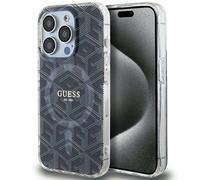 Étui Guess pour iPhone 15 Pro Max 6.7 noir étui rigide IML GCube MagSafe