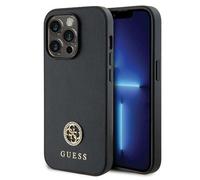 Étui Guess pour iPhone 15 Pro Max 6.7 noir étui rigide Strass Metal Logo