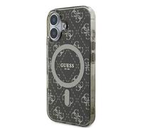 Étui Guess pour iPhone 16 6.1 marron étui rigide IML 4G Background MagSafe