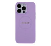 Étui Guess pour iPhone 16 6.1 violet étui rigide Saffiano MagSafe