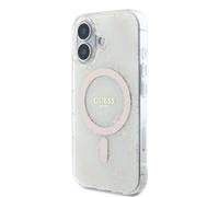 Étui Guess pour iPhone 16 Plus 6.7 blanc coque rigide IML 4G Fond MagSafe