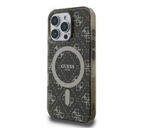 Étui Guess pour iPhone 16 Pro 6.3 marron étui rigide IML 4G Background MagSafe