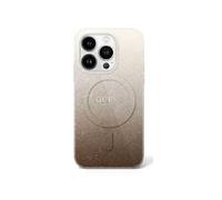 Étui Guess pour iPhone 16 Pro 6.3 marron étui rigide IML Glitter Gradient MagSafe