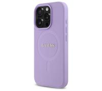 Étui Guess pour iPhone 16 Pro 6.3 violet étui rigide Saffiano MagSafe