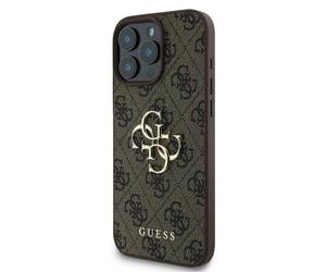 Étui Guess pour iPhone 16 Pro Max 6.9 marron étui rigide 4G Big Logo