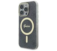 Étui Guess pour iPhone 16 Pro Max 6.9 noir étui rigide IML 4G MagSafe