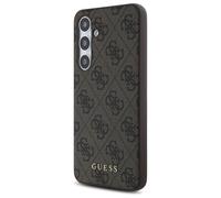Coque Guess 4G Metal Gold Logo pour Samsung Galaxy S24 FE (marron)