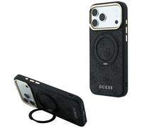 CG MOBILE Guess Support anneau 360 4G Classic Logo compatible avec coque MagSafe pour iPhone 18 Pro / 17 Pro (noir)