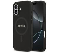 Étui Guess Saffiano Classic Logo MagSafe pour iPhone 17, noir