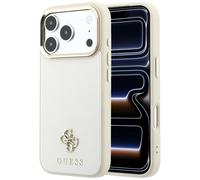 Étui Guess Saffiano Small 4G MagSafe pour iPhone 18 Pro / 17 Pro, beige