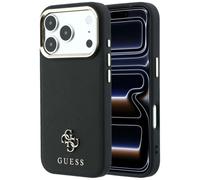 Étui Guess Saffiano Small 4G MagSafe pour iPhone 18 Pro / 17 Pro, noir