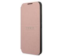 Étui Guess Saffiano Stripes pour Samsung Galaxy S22+, rose