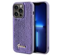 Étui Guess Sequin Script Metal pour iPhone 14 Pro Max violet