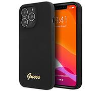 Étui Guess Silicone Script pour iPhone 13 Pro Max, noir