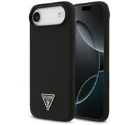Étui Guess Silicone Triangle Logo MagSafe pour iPhone Air noir