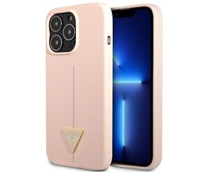 Étui Guess Silicone Triangle pour iPhone 13 Pro Max, rose