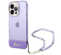 Guess GUHCP14LHGCOHU Coque Rigide pour iPhone 14 Pro 6,1" Violet/Violet