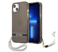 Étui Guess Translucent Stap pour iPhone 13 mini, noir