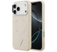 Etui Guess Triangle Logo MagSafe do iPhone 17 Pro Max be?owy