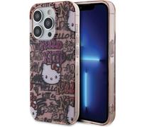Étui Hello Kitty IML Tags Graffiti pour iPhone 14 Pro rose