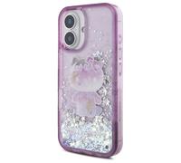 Étui Hello Kitty pour iPhone 16 6.1 violet étui rigide Liquid Glitter 50TH Anniversary Party
