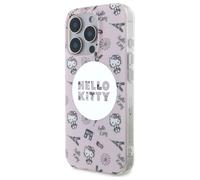 Étui Hello Kitty pour iPhone 16 Pro 6,3 rose étui rigide IML All Over Paris Magsafe