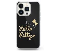 Étui Hello Kitty pour iPhone 16 Pro Max 6.9 noir étui rigide IML Golden Diva MagSafe