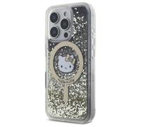 Étui Hello Kitty pour iPhone 16 Pro Max 6.9 or étui rigide Liquid Glitter Fever MagSafe
