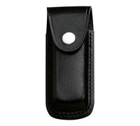Herbertz Étui à couteau unisexe en cuir noir avec passant de ceinture M Noir