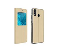 Etui Honor 9X Lite Fenêtre d'Affichage Clapet Folio Ultra-fin doré