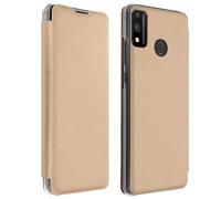 Étui Honor 9X Lite Portefeuille Clapet Porte-carte Or
