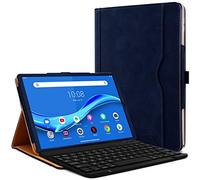 Étui Housse de Protection et Mode Support Horizontal Couleur Bleu Foncé avec Clavier Français Azerty Connection Bluetooth pour Lenovo Tab M10 FHD Plus 10.3" (2e Gen-2020) TB-X606F/X606X