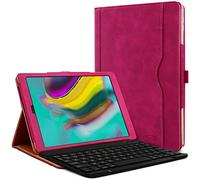 Étui Housse de Protection et Mode Support Horizontal Couleur Rose Fuschia avec Clavier Français Azerty Connection Bluetooth pour Tablette Samsung Galaxy Tab S5e 10.5 SM-T720