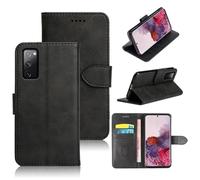Etui Housse Portefeuille - RASENA - Samsung Galaxy S20 FE - Noir - Cuir PU - Antichoc