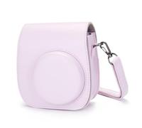 Étui Housse pour Appareil Photo Fujifilm Instax Mini 13, Rose Bonbon | Sac de protection pour Instax Mini 13, fermeture à rabat magnétique, poche à film, bandoulière détachable et réglable, léger