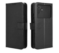 Etui Housse Pour Cubot Note 21 6.56\ Etui Pu Cuir Noir Magnétique Housse ,Couleur Solide Boucle De Diamant Motif - Hasber