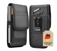 Cadorabo Étui pour téléphone portable avec clip ceinture pour Asus ZenFone 8 en NOIR - Housse de protection pratique avec mousqueton Case Cover Housse avec porte-stylo