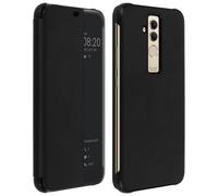Étui pour Huawei Mate 20 Lite Fenêtre Tactile Translucide Rigide Mise en Veille Noir