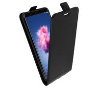 Etui Huawei P Smart Housse Clapet Vertical Porte-carte Coque Silicone gel Noir