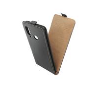 Etui Huawei P20 Lite Housse Clapet Vertical Porte-carte Coque Silicone gel Noir