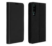 Étui Huawei P30 Housse Folio Cuir Support Vidéo noir