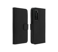 Étui Huawei P40 Élégant Compartiment Carte Support Vidéo noir