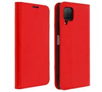 Étui Huawei P40 Lite Cuir Véritable Porte cartes Support Vidéo rouge