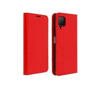 Etui Huawei P40 Lite Cuir Véritable Porte cartes Support Vidéo rouge