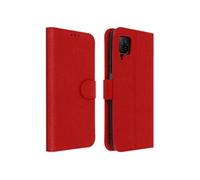 Coque et étui téléphone mobile Avizar Etui Pour Huawei P40 Lite Protection Intégrale Porte-cartes Fonction Support Rouge