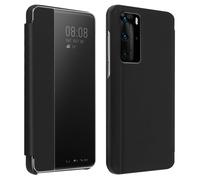 Etui Pour Huawei P40 Pro Clapet Translucide Protection Rigide Noir